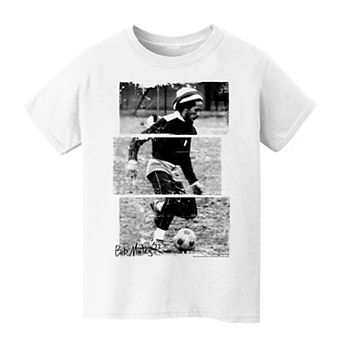 Kids 8-20 Bob Marley Soccer 77 Graphic Tee