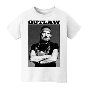 Kids 8-20 Willie Nelson Outlaw Graphic Tee Graphic Tee