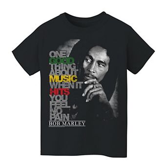 Kids 8-20 Bob Marley Good Music Graphic Tee