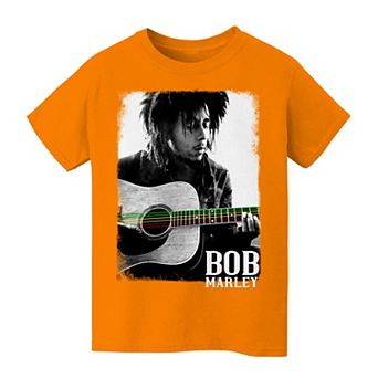 Kids 8-20 Bob Marley Guitar Graphic Tee