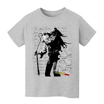 Kids 8-20 Bob Marley Hit Me Jumbo Graphic Tee