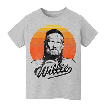 Kids 8-20 Willie Nelson Sunset Gradient Graphic Tee