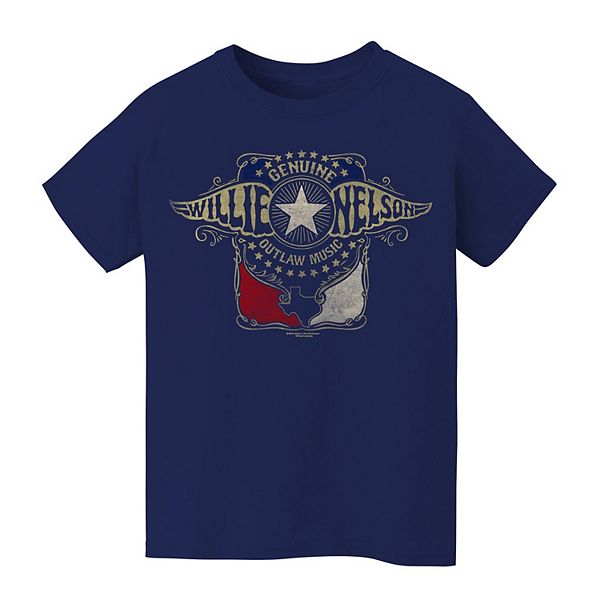 Kids 8-20 Willie Nelson Outlaw Wings Graphic Tee