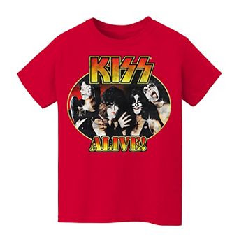 Kids 8-20 KISS Alive Vintage Graphic Tee