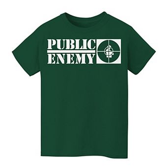 Kids 8-20 Public Enemy Long Logo Graphic Tee