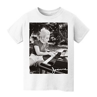 Kids 8-20 Lady Gaga Joanne Piano Graphic Tee