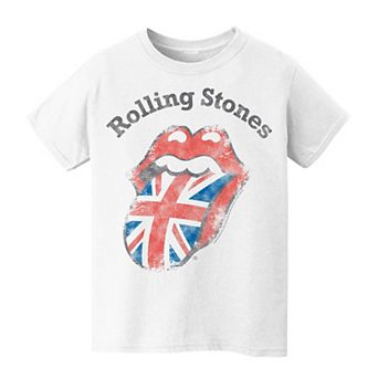 Kids 8-20 Rolling Stones Union Jack Flag Graphic Tee