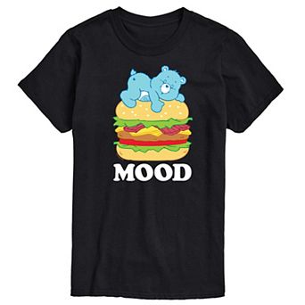 Men's Care Bears Mood Bedtime Bear Burger Graphic Tee