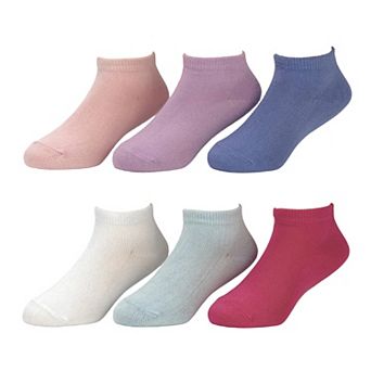 Girls SO® 6-Pack Super Soft Low Cut Socks