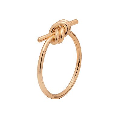 LC Lauren Conrad Gold Tone Twisted Knot Ring