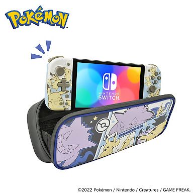 HORI Cargo Pouch Compact for Nintendo Switch - Pikachu, Gengar, and Mimikyu