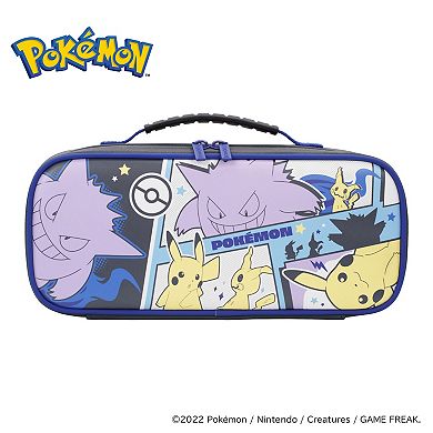 HORI Cargo Pouch Compact for Nintendo Switch - Pikachu, Gengar, and Mimikyu