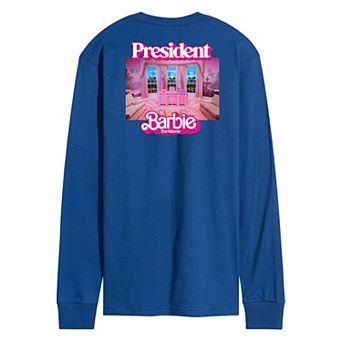 Men's Barbie™ The Movie President Barbie Long Sleeve Graphic Tee