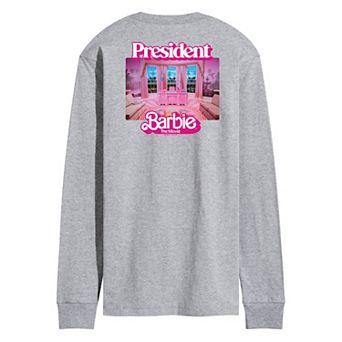 Men's Barbie™ The Movie President Barbie Long Sleeve Graphic Tee