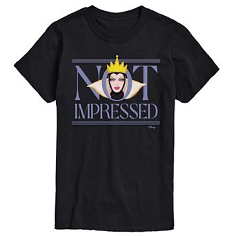 Disney's Snow White and the Seven Dwarfs Evil Queen Men's Not Impressed Graphic Tee