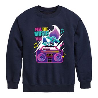 Boys 8-20 DreamWorks Trolls Movie Feel The Music Fleece Sweatshirt