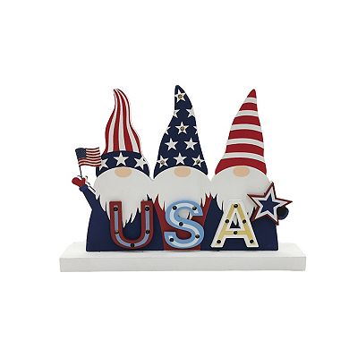 Celebrate Together Americana USA LED Gnome Sitabout Decor