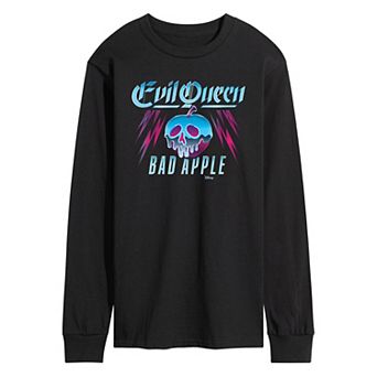 Disney Villains Snow White Evil Queen Men's Bad Apple Long Sleeve Graphic Tee