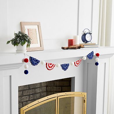 Celebrate Together Americana Patriotic Bunting Garland