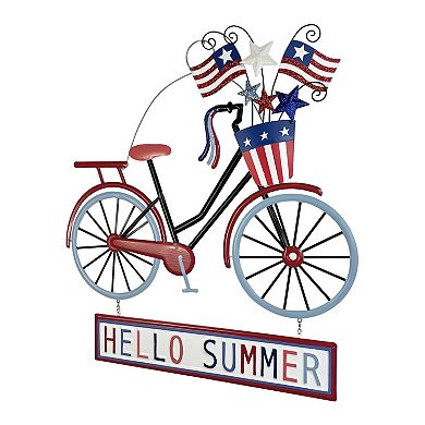 Celebrate Together Americana Summer Bike Metal Wall Decor