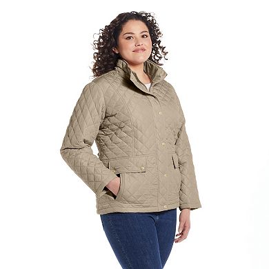 Plus Size Weathercast Modern Quilted Barn Jacket