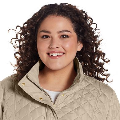Plus Size Weathercast Modern Quilted Barn Jacket