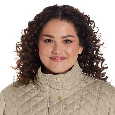 Plus Size Weathercast Modern Quilted Barn Jacket