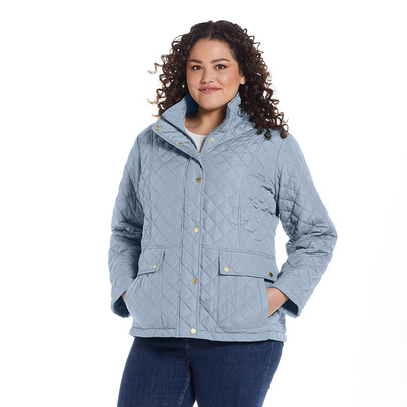 Kohls womens quilted on sale jacket