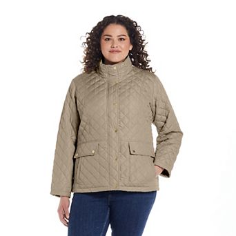 Plus Size Weathercast Modern Quilted Barn Jacket