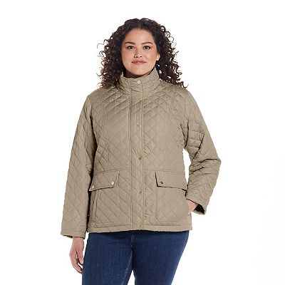 Plus Size Weathercast Modern Quilted Barn Jacket