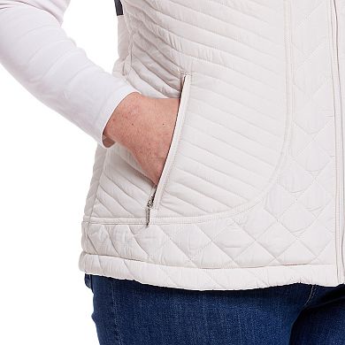 Plus Size Weathercast Lightweight Multi-Quilted Vest