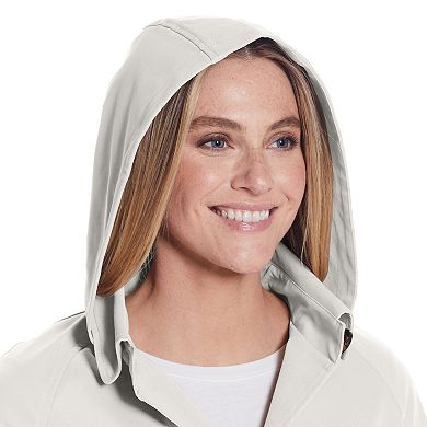 Women's Weathercast Lightweight Button Front Hooded Topper Jacket