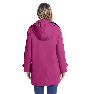 Women's Weathercast Lightweight Button Front Hooded Topper Jacket