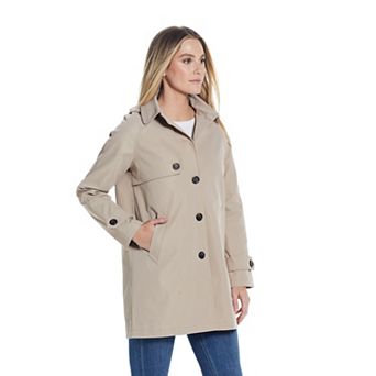 Women's Weathercast Lightweight Button Front Hooded Topper Jacket