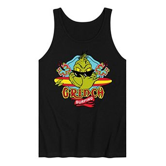 Men's Dr. Seuss The Grinch Surfing Graphic Tank Top