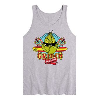 Men's Dr. Seuss The Grinch Surfing Graphic Tank Top