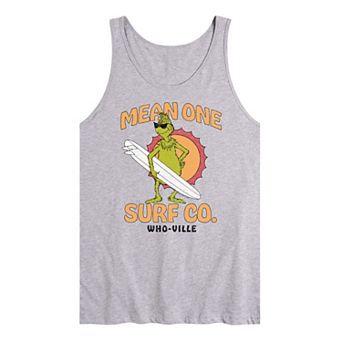 Men's Dr. Seuss The Grinch Mean One Surf Graphic Tank Top