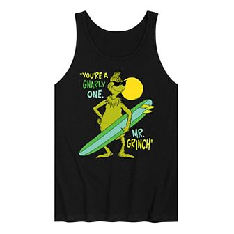 Men's Dr. Seuss The Grinch You're A Gnarly One Graphic Tank Top
