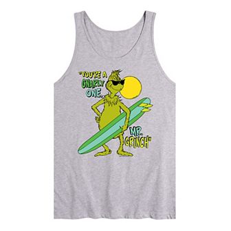 Men's Dr. Seuss The Grinch You're A Gnarly One Graphic Tank Top