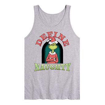 Men's Dr. Seuss The Grinch Define Naughty Graphic Tank Top