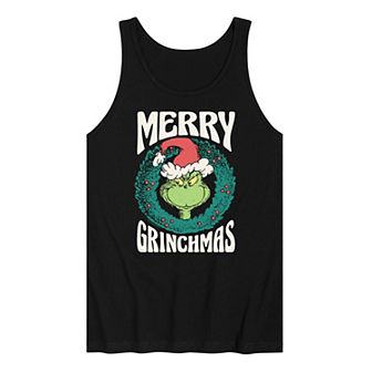 Men's Dr. Seuss The Grinch Merry Grinchmas Graphic Tank Top