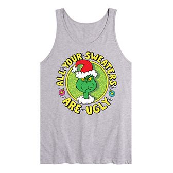Men's Dr. Seuss The Grinch All Your Sweaters Are Ugly Graphic Tank Top
