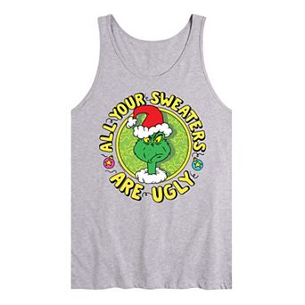 Men's Dr. Seuss The Grinch All Your Sweaters Are Ugly Graphic Tank Top