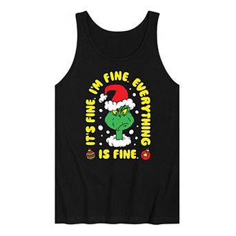 Men's Dr. Seuss The Grinch Everything Is Fine Graphic Tank Top