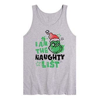 Men's Dr. Seuss The Grinch I Am The Naughty List Graphic Tank Top