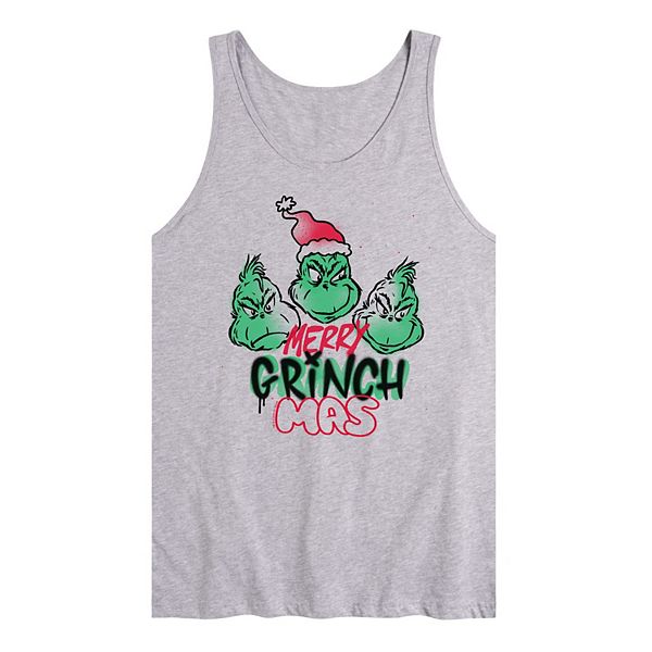 Men's Dr. Seuss The Grinch Merry Grinchmas Graphic Tank Top