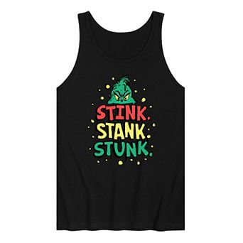 Men's Dr. Seuss The Grinch Stink STank Top Stunk Graphic Tank Top