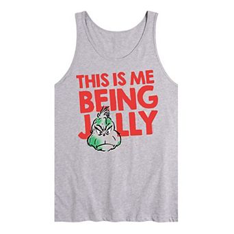 Men's Dr. Seuss The Grinch This Is Me Being Jolly Graphic Tank Top