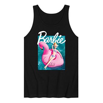 Men's Barbie® Pool Flamingo Graphic Tank Top