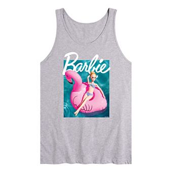 Men's Barbie® Pool Flamingo Graphic Tank Top